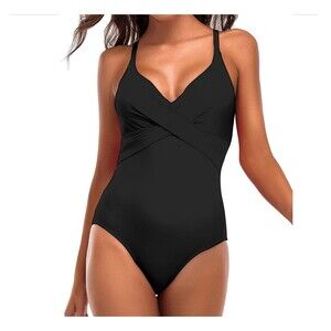 Ki Laphee Twist Front One Piece Bathing Suit